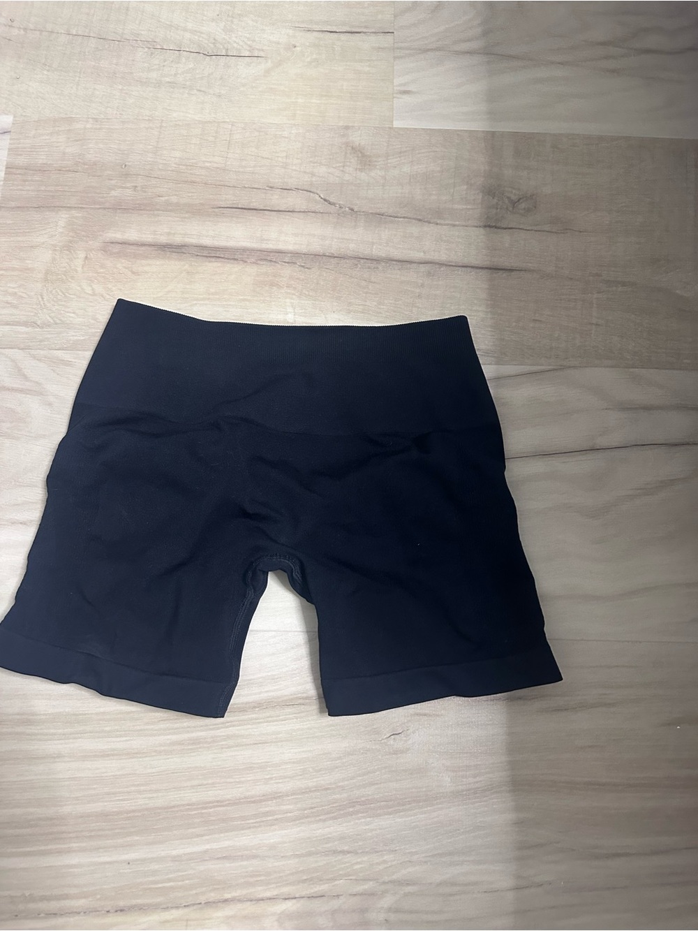 Alphalete Black High-Rise Bike Shorts